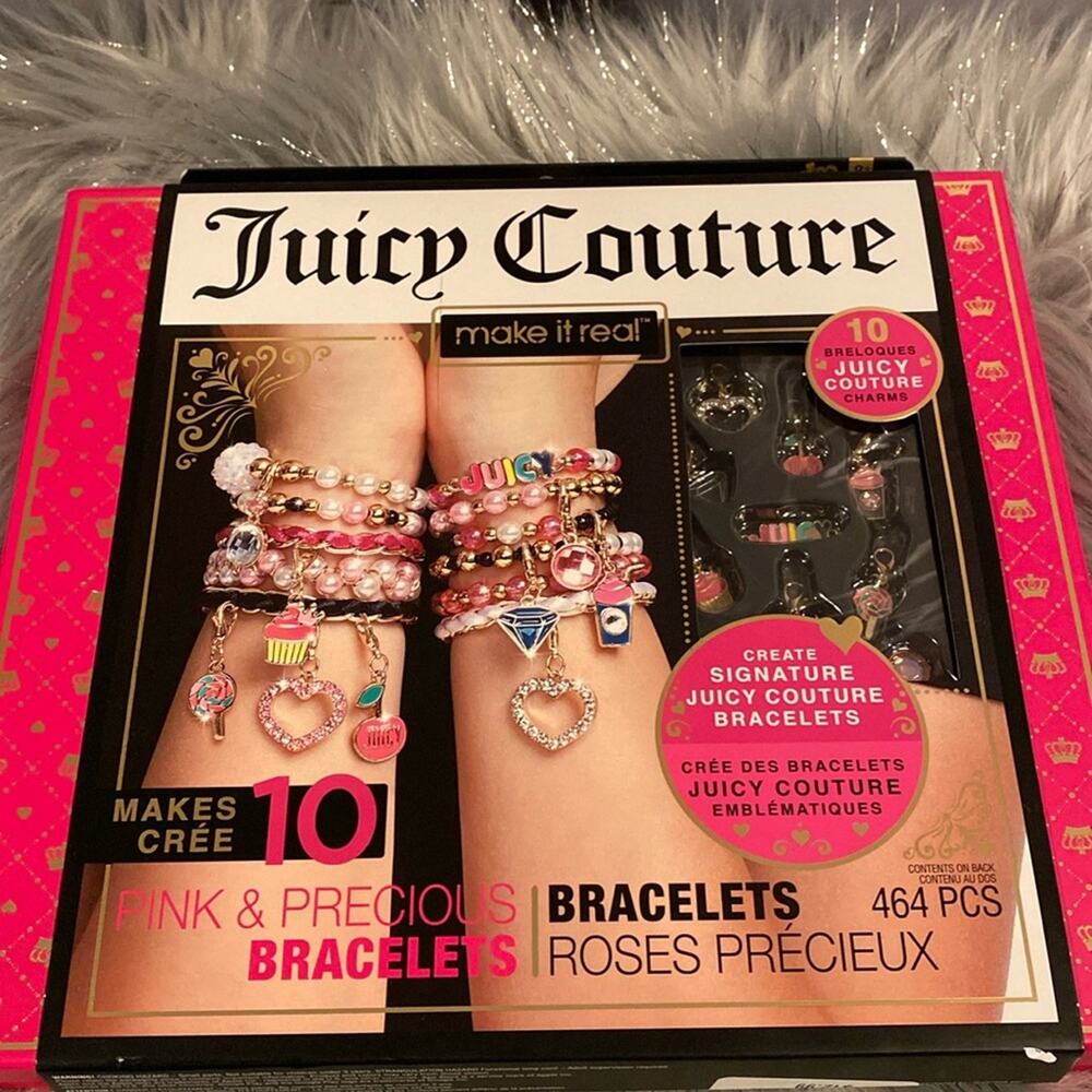 BNWT JUICY COUTURE Make It Real Create Your Own Bracelet Gift Box Set